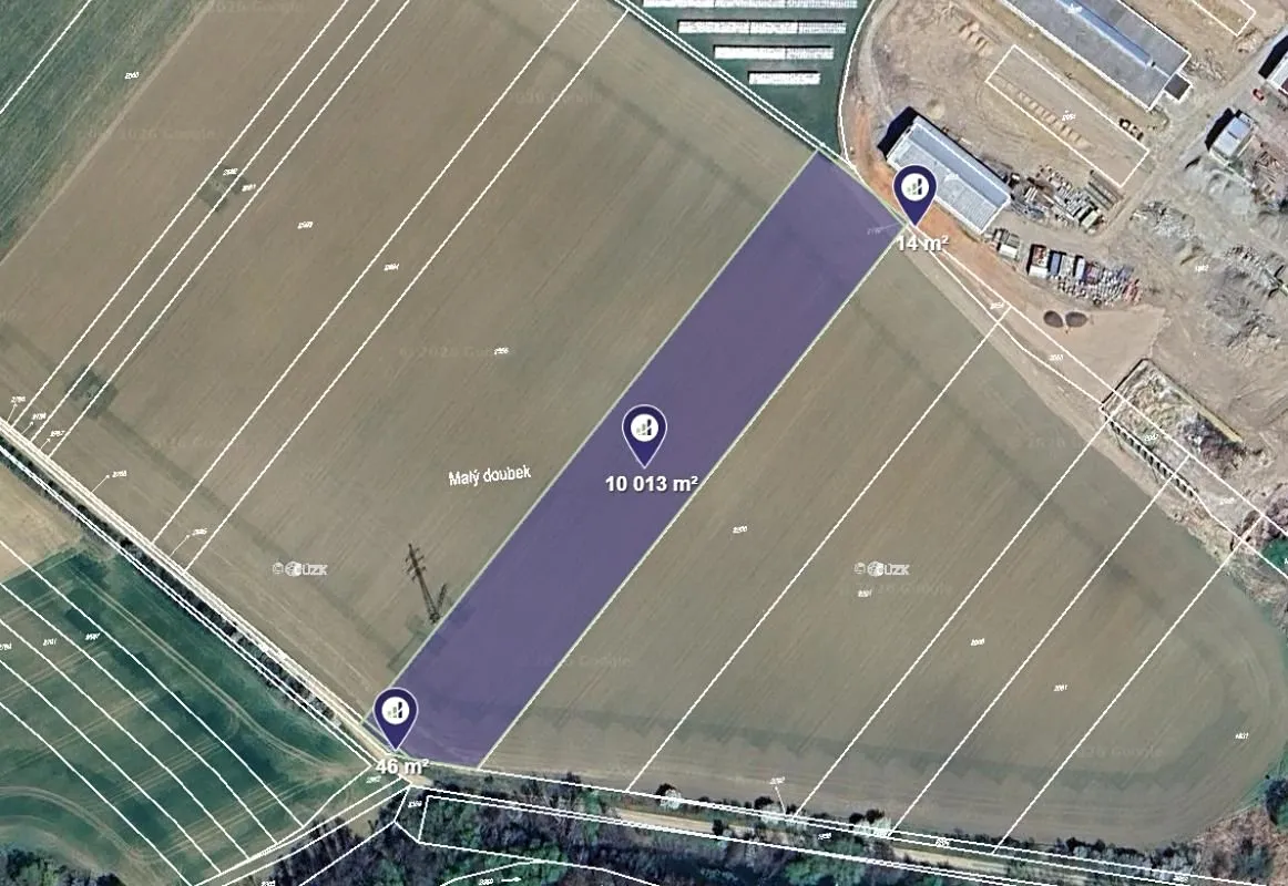 Prodej podílu 1/2 pole 5037 m²